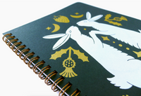 Handmade Coil Bound Sketchbook - Large Harvest Rabbits