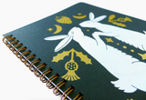 Handmade Coil Bound Sketchbook - Large Harvest Rabbits