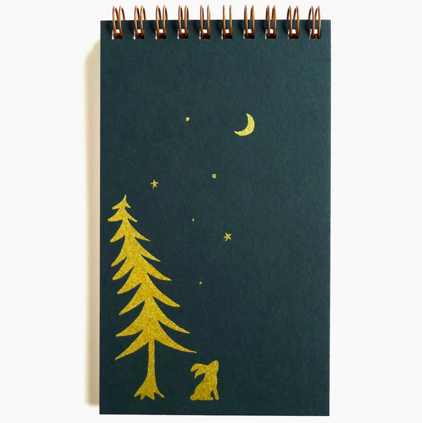 Handmade Coil Bound Notepad - Night Bun