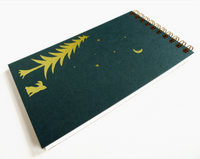 Handmade Coil Bound Notepad - Night Bun