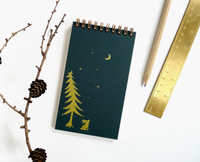 Handmade Coil Bound Notepad - Night Bun