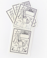 Letterpress Bookplate - Mighty Bunny