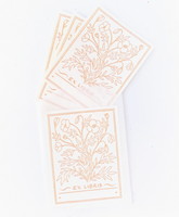 Letterpress Bookplate - Poppy