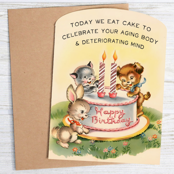 Today We Eat Cake Birthday Card