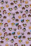 Wrapping Paper Sheet - Pets In Hats