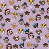 Wrapping Paper Sheet - Pets In Hats