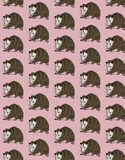 Wrapping Paper Sheet - Opossums
