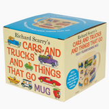 Box for a mug featuring 'Richard Scarry's Cars and Trucks and Things That Go' design.