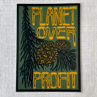 Planet Over Profit Sticker