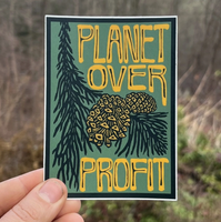 Planet Over Profit Sticker