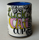 Cary Lane Cup - Large Lucky Cat + Houseplant