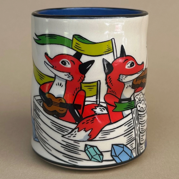 Cary Lane Cup - Large Foxes Upon A Sea