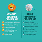 The Woobles Crochet Kit - Felix The Fox