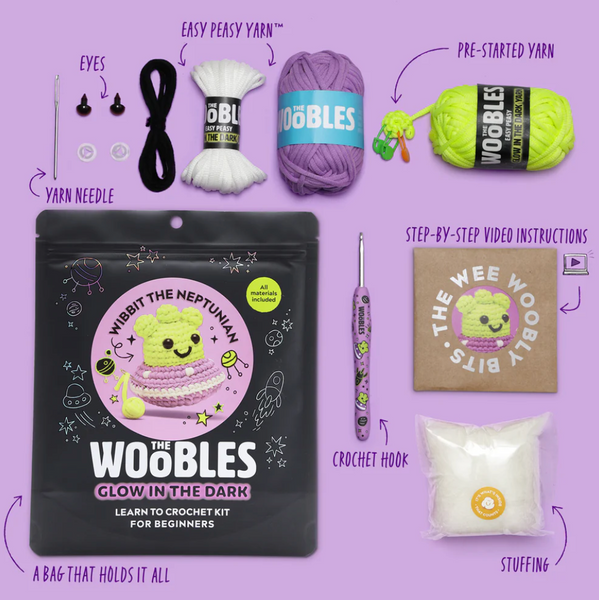 The Woobles Crochet Kit - Wibbit The Neptunian