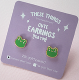 Happy Frog Earrings