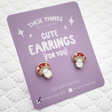 Mushroom Folk Earrings