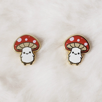 Mushroom Folk Earrings