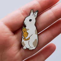 Honey Bunny Enamel Pin