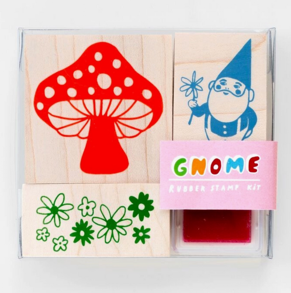 Gnome + Mushroom Stamp Set