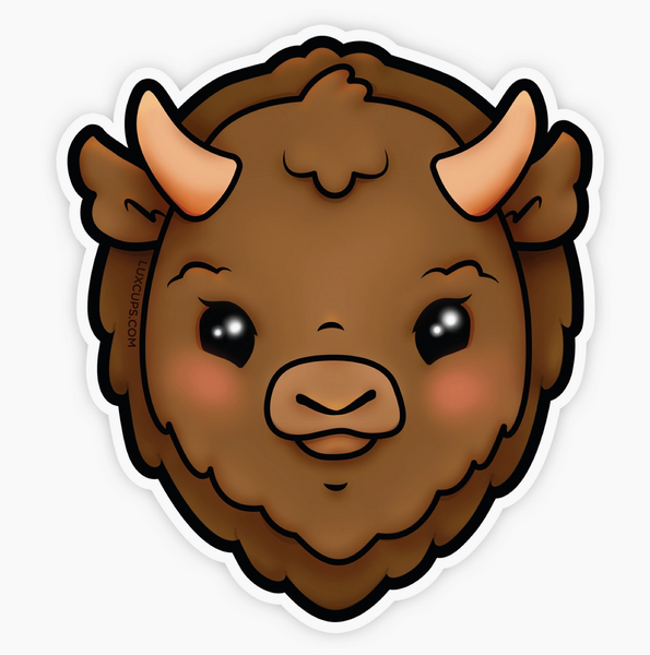 Cute Bison Sticker
