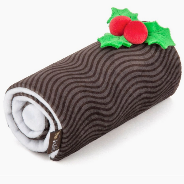 Dog Toy - Holiday Yule Log