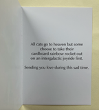 Rainbow Cats Sympathy Card