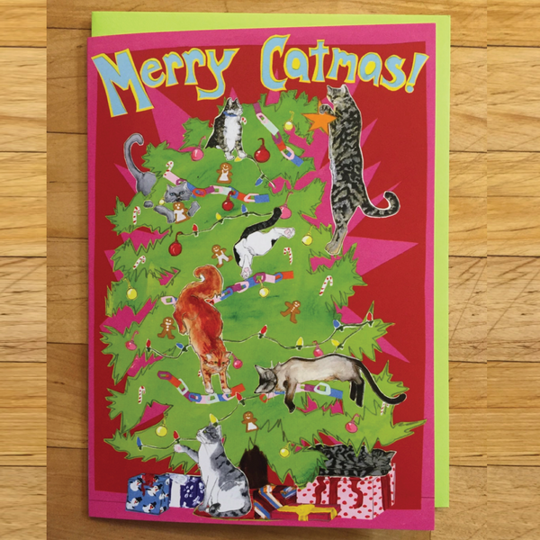 Merry Catmas Holiday Card