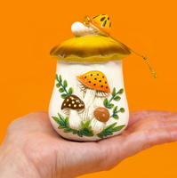 Resin Ornament - Merry Mushroom Kitchen Canister