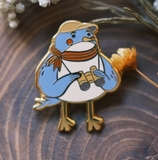 Birdwatching Birder Enamel Pin