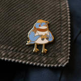Birdwatching Birder Enamel Pin