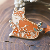 Fox In Forest Enamel Pin