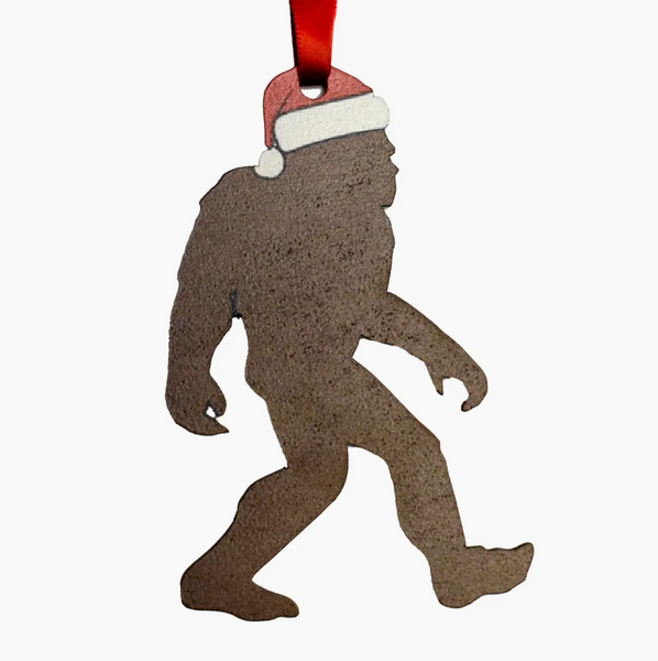 Wood Ornament - Bigfoot Silhouette