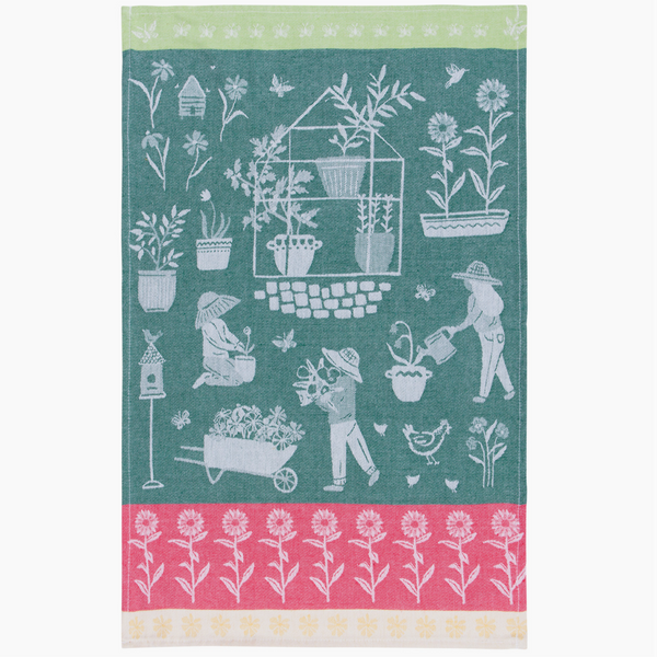 Green Thumb Jacquard Dishtowel