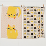 Meow Meow 2 Pack Tea Towels