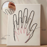 Our Hands Stitch Canvas Wall Art Kit