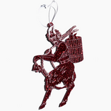 Acrylic Ornament - Red Glitter Krampus