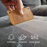 Wooden Kitty Cat Hair Remover