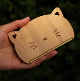 Wooden Kitty Cat Hair Remover