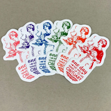 One Day We'll Wake Up To His Obituary Political Sticker