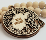 Layered Wood Ornament - West Virginia State Heritage - Full Circle Gifts & Goods
