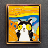 The Meow Cat Scream Enamel Pin