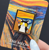 The Meow Cat Scream Enamel Pin