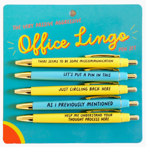 Very Passive Aggressive Office Lingo Pen Set
