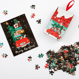 Puzzle Ornament - Christmas Car