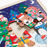 Festive Friends 12 Piece Wooden Tray Puzzle