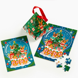 Puzzle Ornament - Reindeer Snow Globe