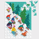 Puzzle Ornament - Winter Sledding