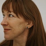 Flower Resin Earrings - Tiny Queen Anne's Lace Teardrop Studs