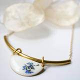 Flower Resin Necklace - Radiance Forget Me Not