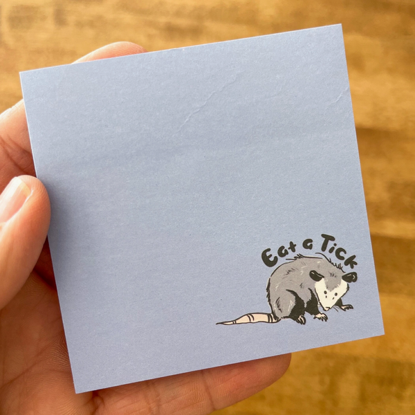 Opossum Eat A Tick Sticky Notes